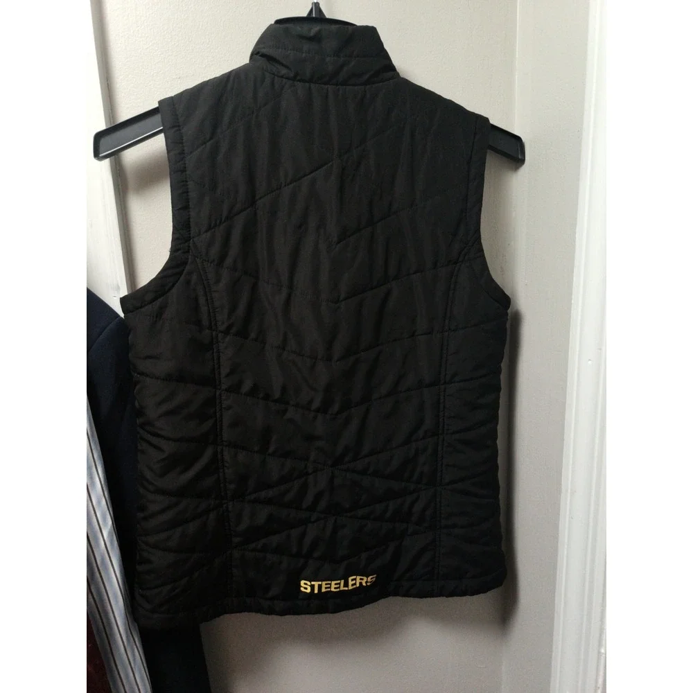 Women's Medium NFL Team Apparel Pittsburgh Steelers Vest Black